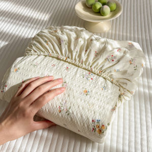 Abraca Dabra Floral Printed Fitted Sheet Soft Textured Microfiber Bedsheet Breathable Single Super Single Queen King Pillowcase Pair Option