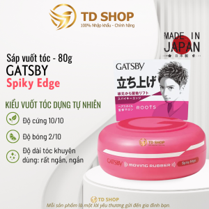 [NK Nhật] Sáp Vuốt Tóc GATSBY Moving Rubber linh hoạt tạo kiểu tóc 80g - TD Shop