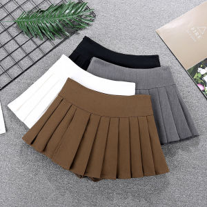 COD design sense split pleated skirt fashion womens clothing high waist anti-light Spice girl skirt versatile suit miniskirt 83972026 new product