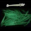100Pcs Umpan Pancing Udang Tiruan Kecil Bercahaya Soft Lure Udang Palsu Mancing 4Cm. 