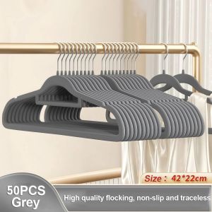 3 Colors Velvet Hangers Non-Slip Space-Saving 360° Rotatable Clothes Drying Rack 10/20/30/50/60PCS