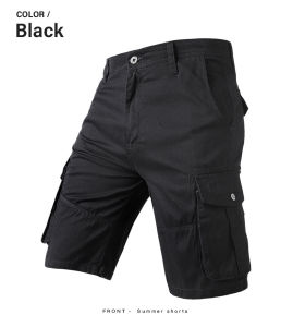 Stella Fashion  Men Cotton bermuda Cargo Pants Summer Pocket Pants Plain Casual Short Pants for Men 纯棉外穿直筒男短裤