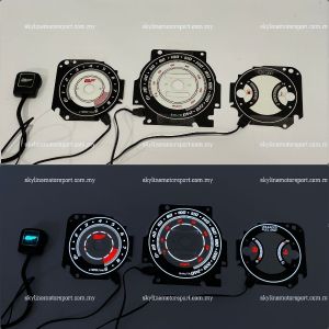 Honda Civic Ek Ek4 Ek6 Ek9 EL Meter Panel Papan Black Face Accessories 1996 2000 (Manual)
