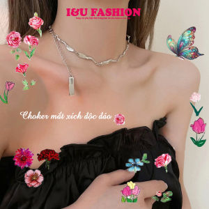 Vòng Cổ Dây Chuyền Trang Sức Dáng Ngắn Choker Xương Đòn Gấp Khúc Độc Đáo Phong Cách Âu Mỹ Thời Trang Cao Cấp Sang Trọng Phụ Kiện Khí Chất Cá Tính VC-120