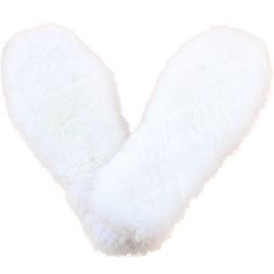 CHAOSON Soft Invisible Snow Boots Pad Cashmere Shoes Pad Feet Care Shoes Pads Arch Support Inserts Winter Insoles Natural Sheepskin Insoles Thermal Insoles