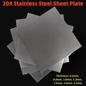 304 Stainless Steel Sheet - Polished Corrosion Resistant SS304 Metal Panel Thickness 0.5/0.8/1.0mm for Kitchen Equipment Industrial Machinery & Decorative Projects