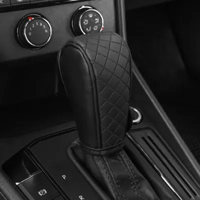 Universal Leather Gear Shift Handle CoverManual Gear Knob CaseAutomatic Shift Knob CoverCar Gear Sticks Protecter
