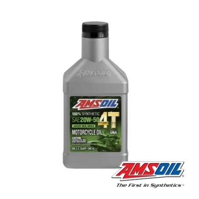 #มาใหม่ 10W50 4T น้ำมันเครื่อง AMSOIL 100% Synthetic Motorcycle Oil และ AMSOIL 4 STROKE SCOOTER