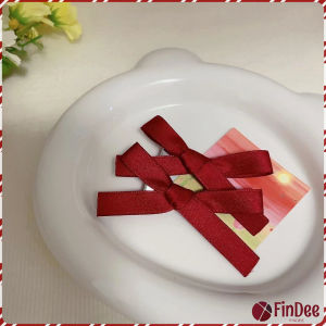 FinDee กิ๊บติดผมหน้าม้า ประดับโบว์ กิ๊บติดผมริบบิ้นน่ารัก จํานวน 2 ชิ้น ต่อชุด Hairpins