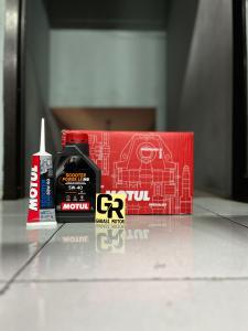 paket ganti oli motul motor matic power le + motul gear gardan