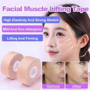 Special Facial Muscle Patch Face Lifting Scarf Special Patch for Skin Tightening V Face Elastic Bandage - Anti Aging Soft Gentle Non-Stimulating