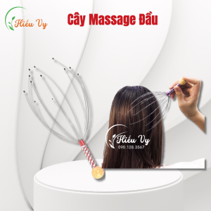 Cây massage da đầu bạch tuộc 12 nhánh | Cây gãi đầu bạch tuộc