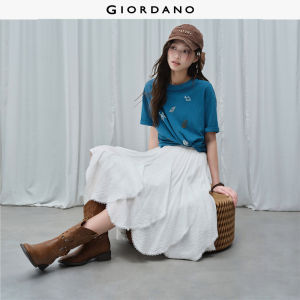 Giordano Women Women Elastic Waist Skirt Free Shipping 18466616
