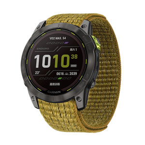 Zionia 26mm Nylon Loop Waterproof Breathable Watch Strap for Garmin Fenix 8 E 7X 6X Pro Sapphire Solar 5X Plus 3 HR Quatix Enduro D2 Tactix 7 Bravo Delta PX Charlie Descent Mk1 Mk2 Mk2i Mk3i 51mm Instinct 3 50mm 2X Tactical epix Gen 2 COROS VERTIX 2 2S