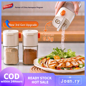 TAILI 3.0 Salt Dispenser 2-in-1 Sprinkle Pour Seasoning Jar Food Grade Moisture-proof Kitchen Spice Jar 180ml
