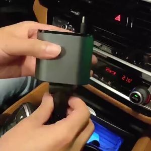AU New car charger adapter Super-fast charging digital display flash charging compatible with Android and Apple devices car adapter