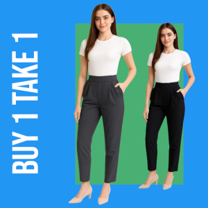 Jhannele Plus-Size Skinny Pants (1 Get 1) | Casual Crepe Fabric | XL-6XL