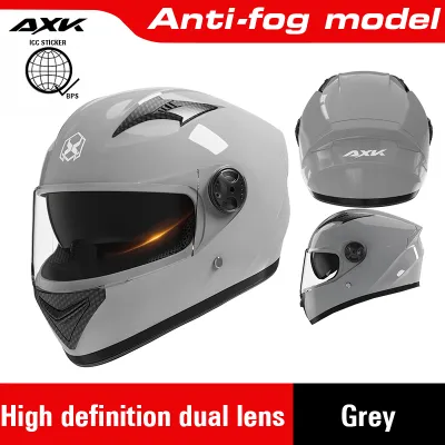 on hand！AXK motorcycle helmet double sun visor medium full face sunscreen men and women riding helmet S&F