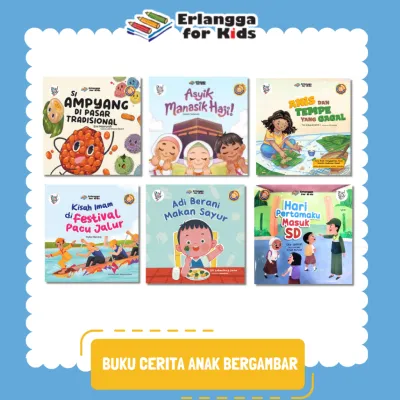 [Erlangga Official] Kumpulan Buku Cerita Anak Bergambar Best Seller