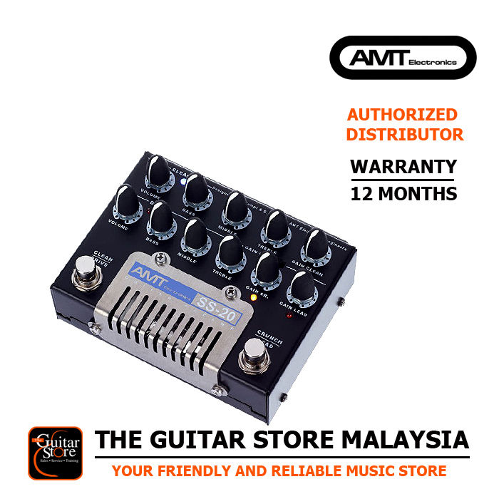 AMT SS-20 Tube Preamp Pedal Guitar Effect Pedal (SS20) - Lazada