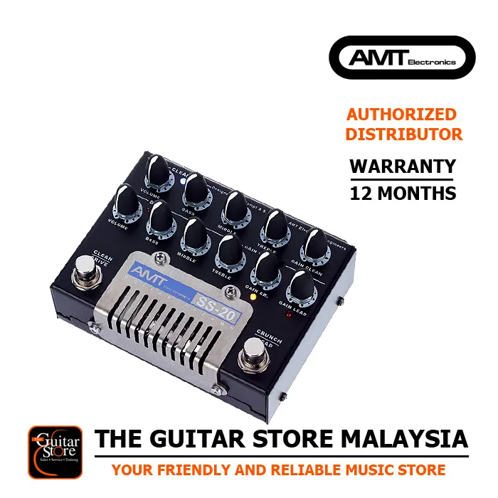 AMT SS-20 Tube Preamp Pedal Guitar Effect Pedal (SS20) - Lazada