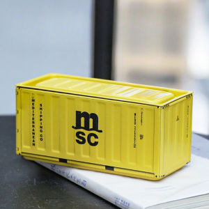 【luckbears】คอนเทนเนอร์มินิ วางโมเดล วัสดุโลหะ แข็งแรงซ้อนทับได้ กล่องเก็บของ กล่องโมเดล ตกแต่งบ้าน