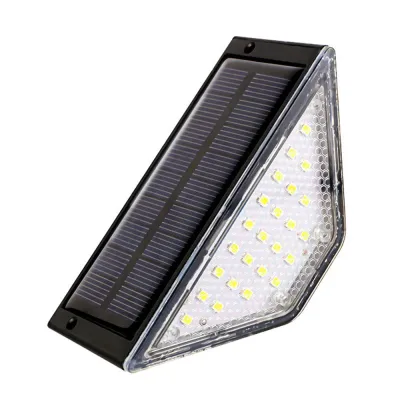 BONGORY LED Solar Step Lamp Warm Light Triangle Stair Light High Quality Atmospheric Ornament Outdoor Floor Light Garden Path