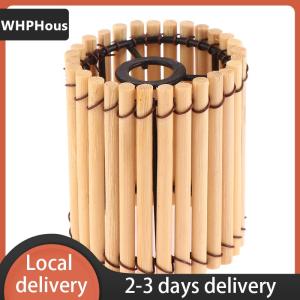 [COD] WHPHous Ship within 24 hours Small Bamboo Lamp Shade Vintage Lampshade Pendant Light Cover Decorative Light Accessory
