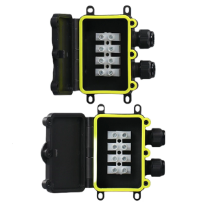 Outdoor Waterproof Junction Box 2 Way Plug Line Underground Electrical Junction Box Cable Connector Easy to Install