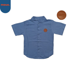 MOUE Kemeja Biru Anak Laki Laki