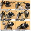 Lawn Mower Chain Head  Kepala Rantai Mesin Rumput  Pemangkas Rantai Kepala Rumput  Chain Trimmer Head Grasser. 