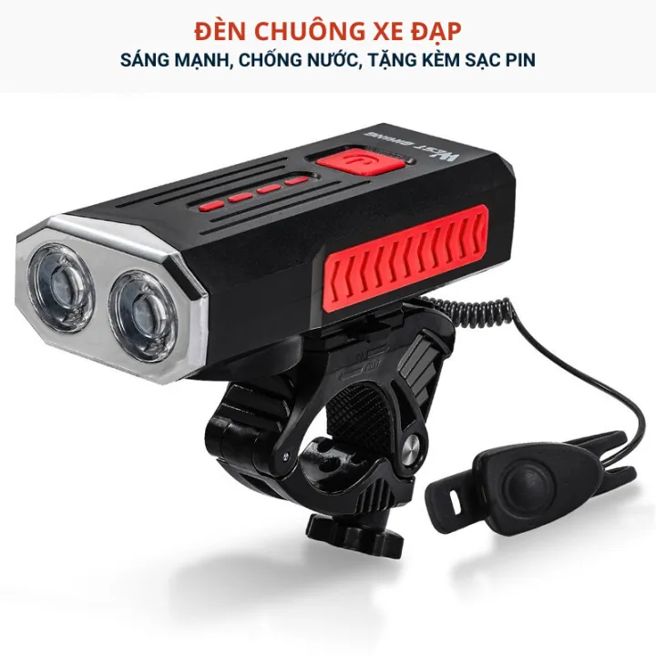 Đèn Pha Xe Đạp, Đèn Xe Đạp Thể Thao Chống Nước 2 Bóng Led Tích Hợp Sạc ...
