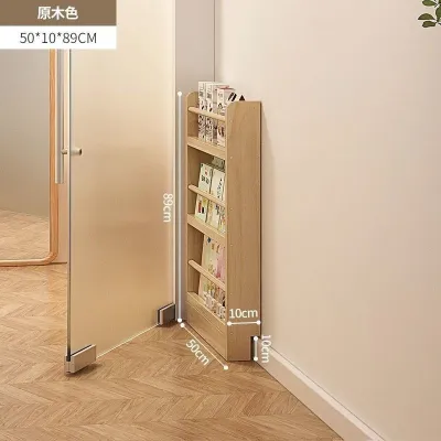 Kids Book Cabinet Bookcase Wooden or Shees Multi-Layer Shelf Rack Simple Display Living Room Storage