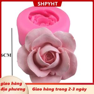 [COD] SHPYHT Giao hàng địa phương 3D hoa hồng hình dạng Silicone fondant xà phòng bánh KHUÔN CUPCAKE nướng công cụ