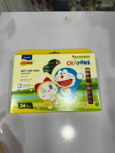 🎨🧸 Bút Sáp Màu Colokit Doraemon – Hộp 24 Màu Tươi Sáng