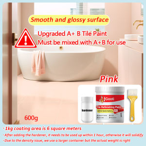 1KG Tile Paint Refurbish & Change Color Paint Waterproof Wear-resistant Bathroom Floor Tiles Paint