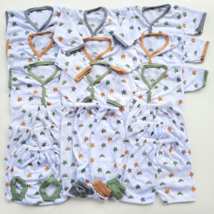 Paket Hemat 18pcs Baju Celana Bayi baru Lahir 0 3 Bulan Cewek Cowok Murah Promo Motif Bintang