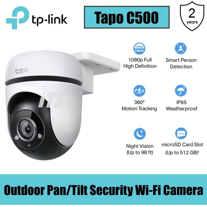 Buy TP-Link Tapo TAPOC500, 1080p, Outdoor Pan/Tilt Security Camera