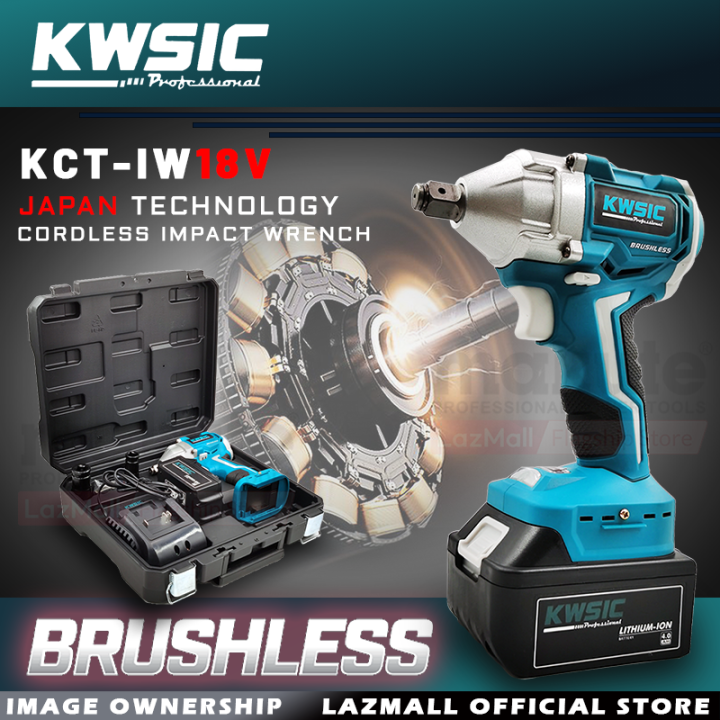 Kwsic Brushless 18V Cordless Impact Wrench Japan Technology KCTIW18V