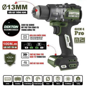Máy khoan động lực pin 21V DEKTON M21-ID13100XCP 13mm 100Nm - CHÍNH HÃNG