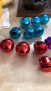 20251 Pcs Copy Sanwa LB-35 Metallic BallTop And Sanwa Style Buttons With Gold Silver Chrome Purple Blue Red Color TO ARCADE