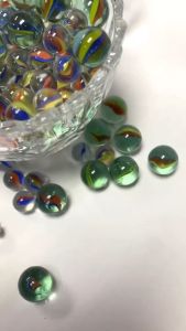 Guli Kaca 15mm Glass Marbles 100pcs Green Guli Congkak Traditional Game Aquarium Decoration Marble Ball 玻璃弹珠