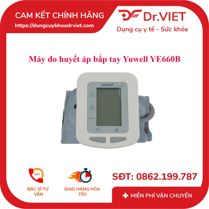 Máy đo huyết áp bắp tay Yuwell YE660B