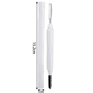 Dorisna Dual Purpose Double Head Eyelash Comb Eyebrow Brush Makeup Mascara Brushes Eyelashes Wands for Make Up Tools