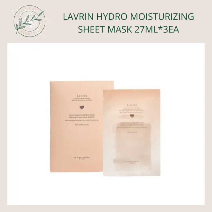 Lavrin Hydro Moisturizing Sheet Mask 9枚 LAVRIN Hydro Moisturizing Sheet Mask Pack | ingredients