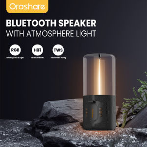 Orashare BSL01 Hi-Fi Bluetooth Speaker with Atmosphere Light TWS Super Bass Wireless Speaker Support Bluetooth 5.3 TF Card USB