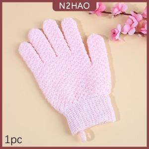 N2HAO Găng tay tắm Găng tay tắm rửa khi tắm Găng tay tẩy tế bào chết tạo bọt spa Găng tay mát xa khi tắm Đồ dùng phòng tắm