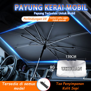 Payung Pelindung Anti Panas Mobil Kaca Depan / Umbrella Sunshade130*80cm