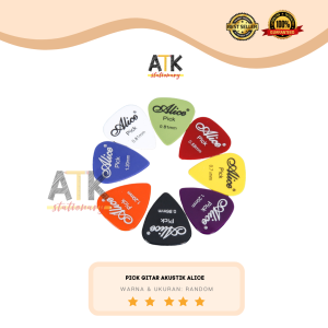 Pick Gitar Akustik Alice  Pick Guitar Warna Warni Premium atk