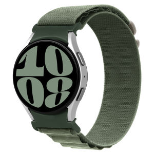 สายรัดสำหรับ Galaxy Watch 6 Classic 43mm 47mm. Galaxy Watch 6/5/4 44mm. 40mm. 5 Pro 45mm./4 Classic 42mm 46mm Samsung Smartwatch One-Click สิ่งที่แนบมาสายรัดไนลอน